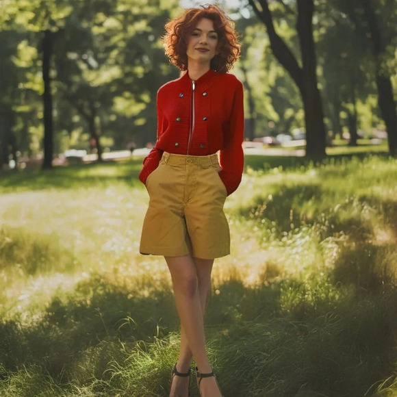 Northern Reflections Peplum Military Cardigan - Picture 5 of 7